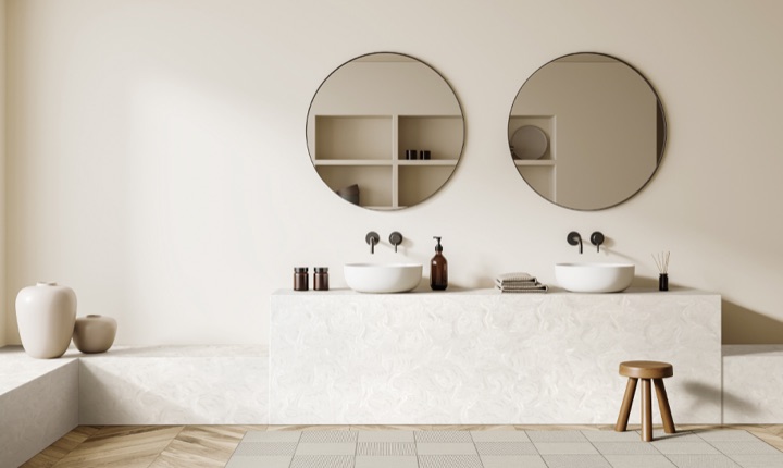 HANEX application: CC-010 Cascade Pure Grey · Application